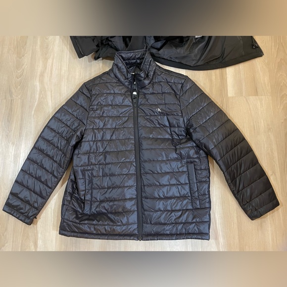 CALVIN KLEIN Mens Black Jacket With Shell & Zip out Puffer Jacket inside. - Picture 6 of 12